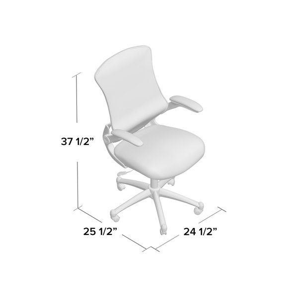 Blue Elephant MidBack Mesh Swivel Ergonomic Task Office Chair with FlipUp Arms & Reviews